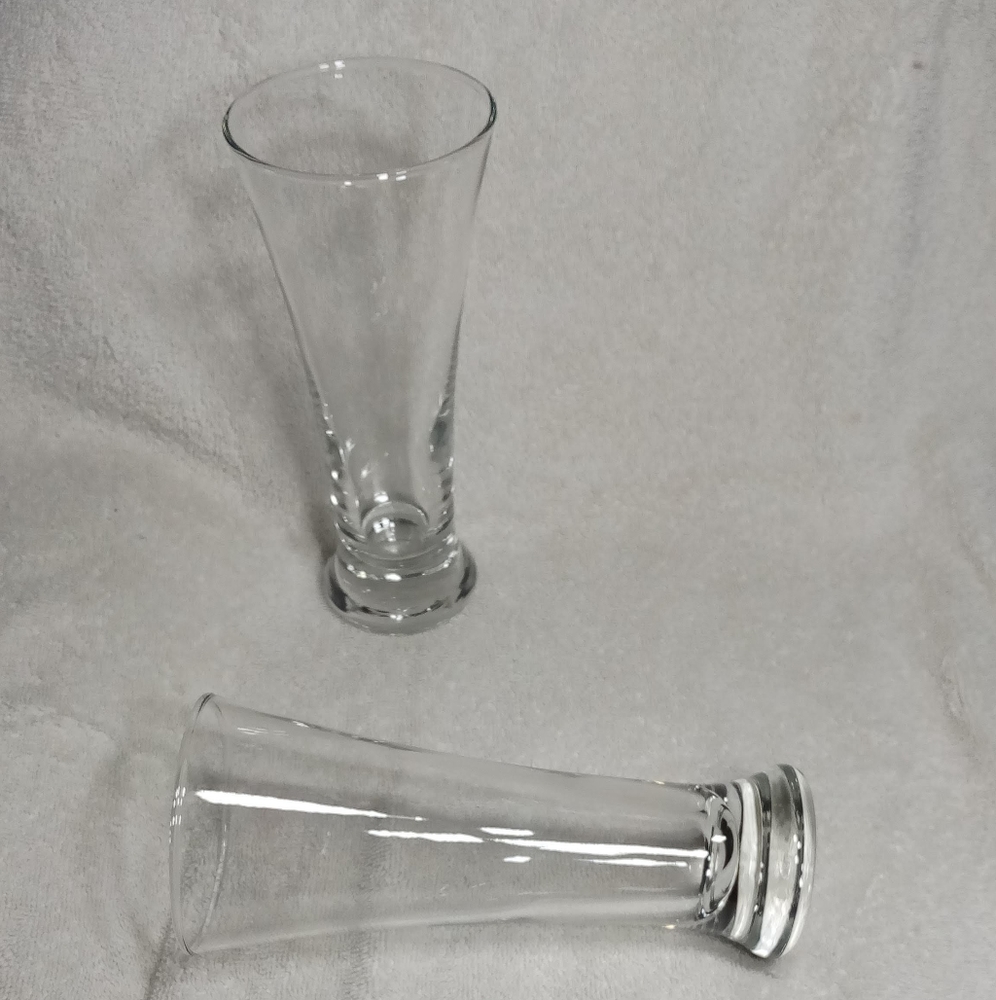 Set of 6 Clear Glass Restaurant Bar Flared Beer Pilsner Glasses 12oz - Picture 8 of 8